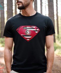USA Flag Inside Florida State Seminoles Superman shirt