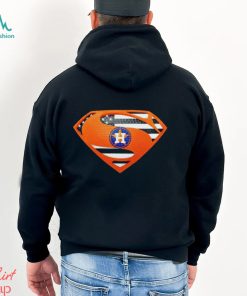 USA Flag Inside Houston Astros Superman shirt