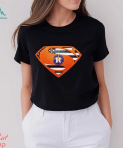 USA Flag Inside Houston Astros Superman shirt