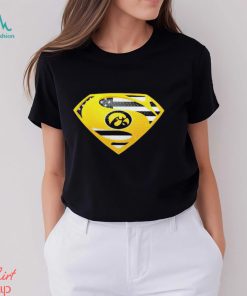 USA Flag Inside Iowa Hawkeyes Superman shirt