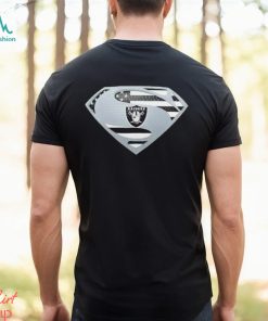 USA Flag Inside Las Vegas Raiders Superman shirt