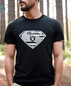 USA Flag Inside Las Vegas Raiders Superman shirt