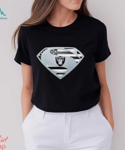 USA Flag Inside Las Vegas Raiders Superman shirt
