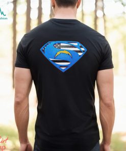 USA Flag Inside Los Angeles Chargers Superman shirt