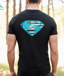 USA Flag Inside Miami Dolphins Superman shirt