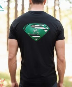 USA Flag Inside Michigan State Spartans Superman shirt