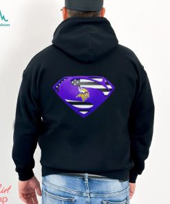 USA Flag Inside Minnesota Vikings Superman shirt
