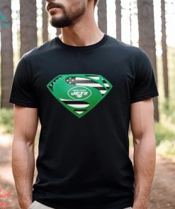 USA Flag Inside New York Jets Superman shirt