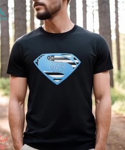 USA Flag Inside North Carolina Tar Heels Superman shirt