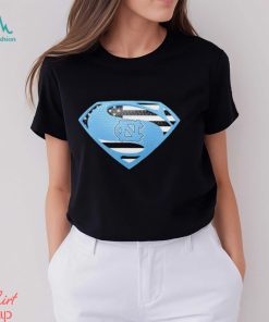 USA Flag Inside North Carolina Tar Heels Superman shirt