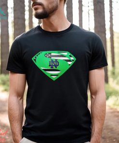 USA Flag Inside Notre Dame Fighting Irish Superman shirt