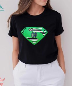 USA Flag Inside Notre Dame Fighting Irish Superman shirt