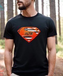 USA Flag Inside Oklahoma State Cowboys Superman shirt
