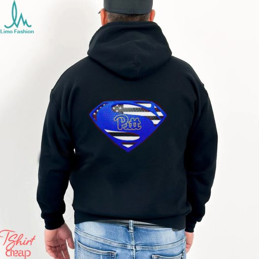 USA Flag Inside Pittsburgh Panthers Superman shirt