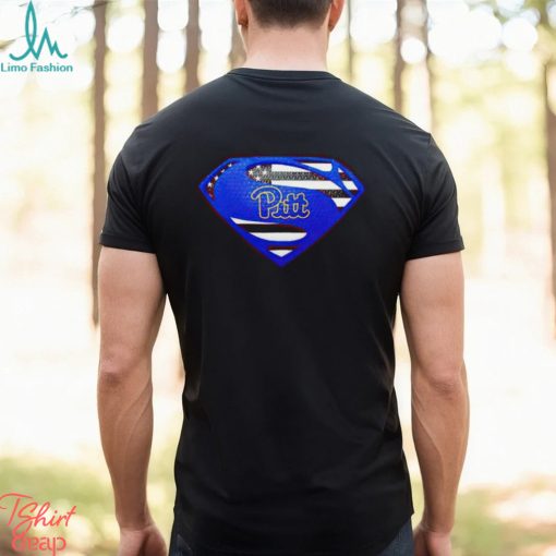 USA Flag Inside Pittsburgh Panthers Superman shirt