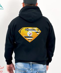 USA Flag Inside Pittsburgh Steelers Superman shirt