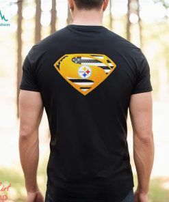 USA Flag Inside Pittsburgh Steelers Superman shirt