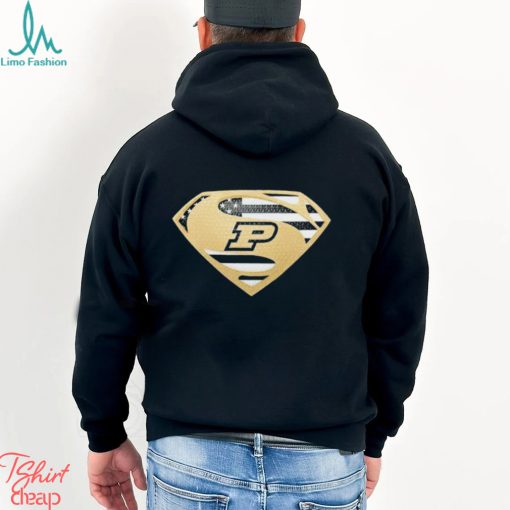 USA Flag Inside Purdue Boilermakers Superman shirt