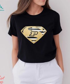 USA Flag Inside Purdue Boilermakers Superman shirt