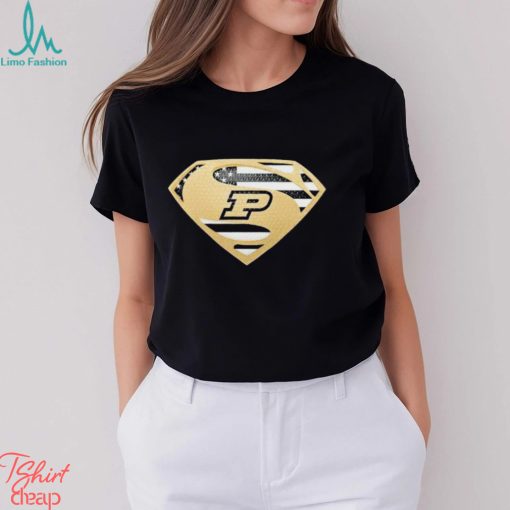 USA Flag Inside Purdue Boilermakers Superman shirt
