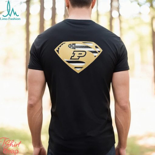 USA Flag Inside Purdue Boilermakers Superman shirt