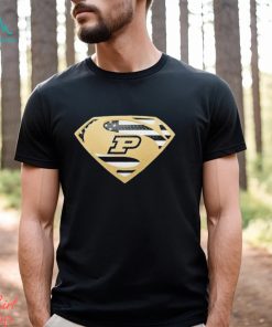 USA Flag Inside Purdue Boilermakers Superman shirt