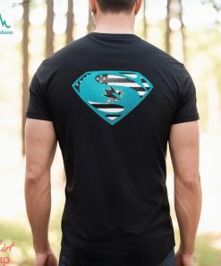 USA Flag Inside San Jose Sharks Superman shirt
