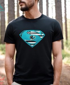 USA Flag Inside San Jose Sharks Superman shirt