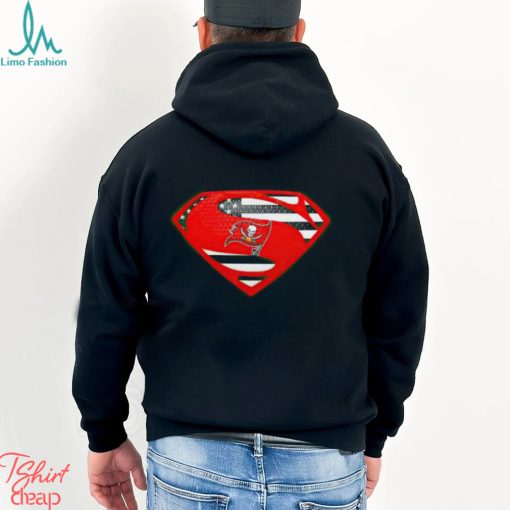 USA Flag Inside Tampa Bay Buccaneers Superman shirt