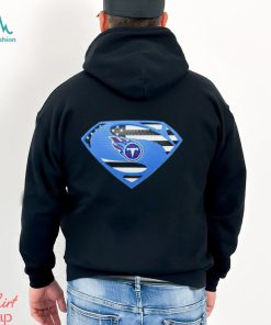 USA Flag Inside Tennessee Titans Superman shirt