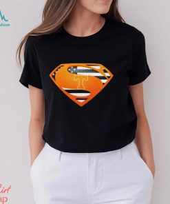 USA Flag Inside Tennessee Volunteers Superman shirt