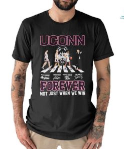 Uconn Huskies Men’s Basketball Abbey Road Forever Not Just When We Win Signatures Shirt