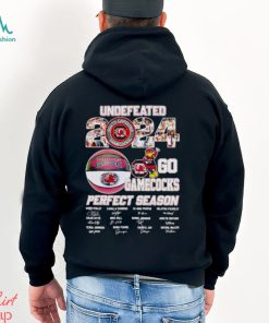 Undefeated 2024 go Gamecocks perfect season signatures shirt