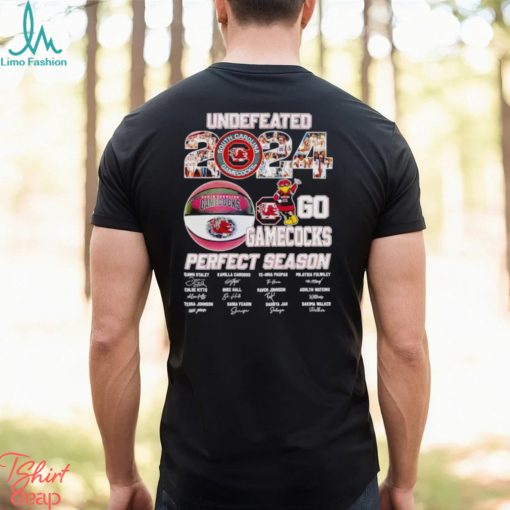 Undefeated 2024 go Gamecocks perfect season signatures shirt