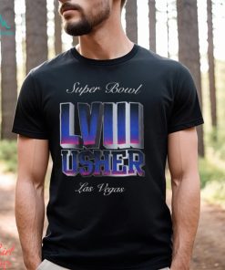 Usher Super Bowl LVIII Collection Mitchell & Ness Black Triple Seven Legacy Jersey Shirt