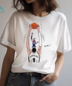 Victor Wembanyama vs Joel Embiid block or steal shirt