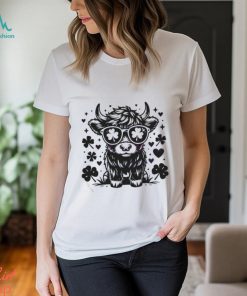 Vintage Cow St Patricks Day Highland Shirt