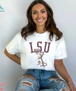 Vintage LSU dunking tiger basketball shirt