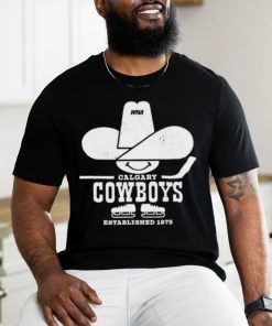 WHA Calgary Cowboys Hockey Established 1975 shirt