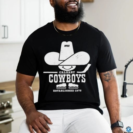 WHA Calgary Cowboys Hockey Established 1975 shirt