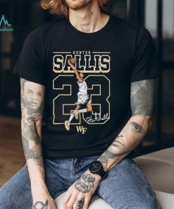 Wake Forest Demon Deacons Hunter Sallis 23 signature shirt