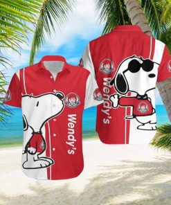 Wendy’s Logo Brand Snoopy Hawaiian Shirt Gift Summer