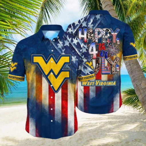 West Virginia Mountaineers NCAA2 Independence Day Holidays Hawaiian Shirt For Men Women Gift