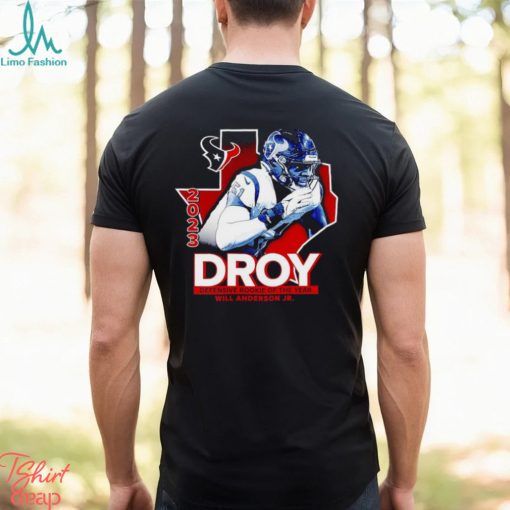 Will Anderson Jr Houston Texans 2023 Droy Defensive Rookie Of The Year Shirt