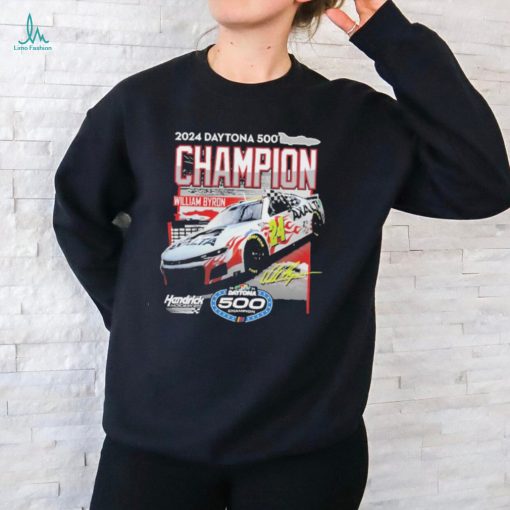 William Byron Checkered Flag Sports 2024 Daytona 500 Champion T Shirt