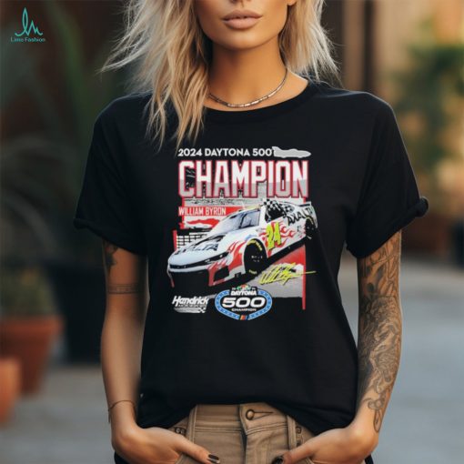 William Byron Checkered Flag Sports 2024 Daytona 500 Champion T Shirt