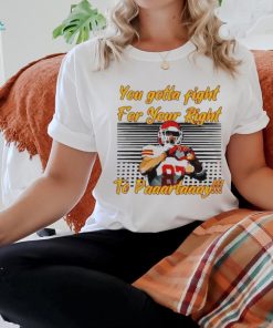 You Gotta Fight For Your Right To Party Travis Kelce Kc Chiefs Heart Hands t shirt