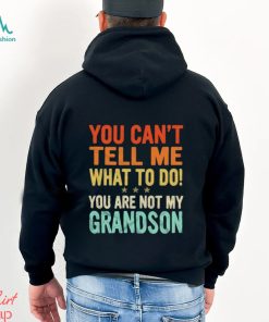 You can’t tell me what to do you are not my grandson shirt