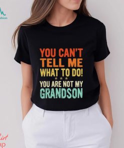 You can’t tell me what to do you are not my grandson shirt