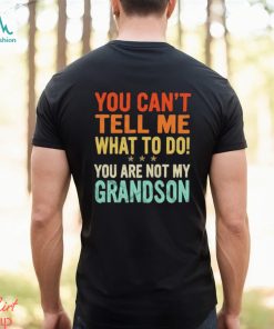 You can’t tell me what to do you are not my grandson shirt